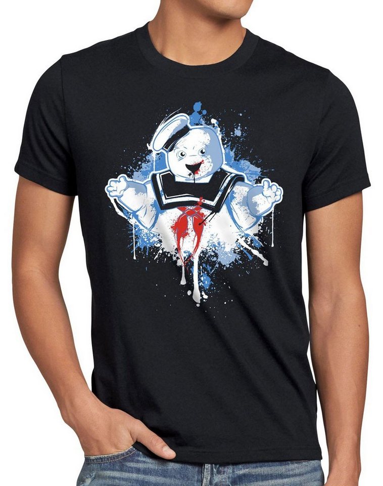 style3 Print-Shirt Herren T-Shirt Marshmallow geisterjäger schaumzucker ghostbusters kino von style3