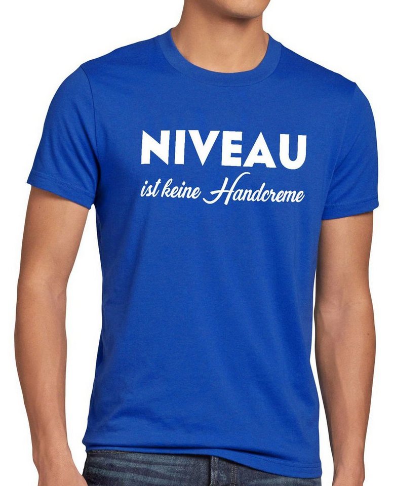 style3 Print-Shirt Herren T-Shirt Niveau ist keine Handcreme Creme Funshirt Spruch nivea fun lustig von style3