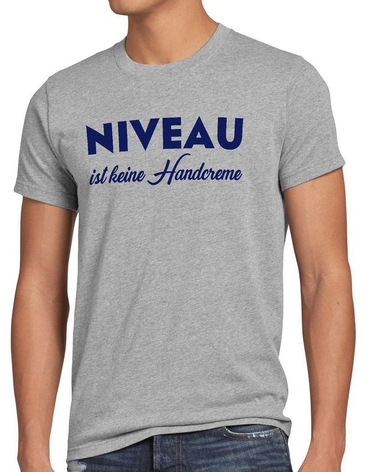 style3 Print-Shirt Herren T-Shirt Niveau ist keine Handcreme Creme Funshirt Spruch nivea fun lustig von style3