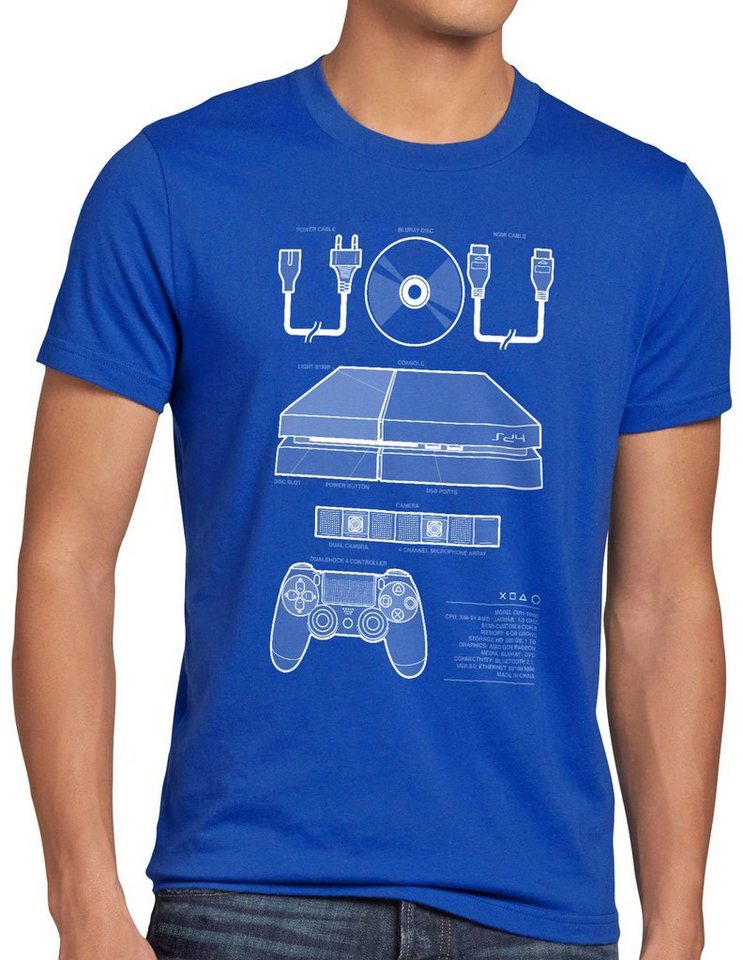 style3 Print-Shirt Herren T-Shirt PS4 Gamer konsole pro vr von style3