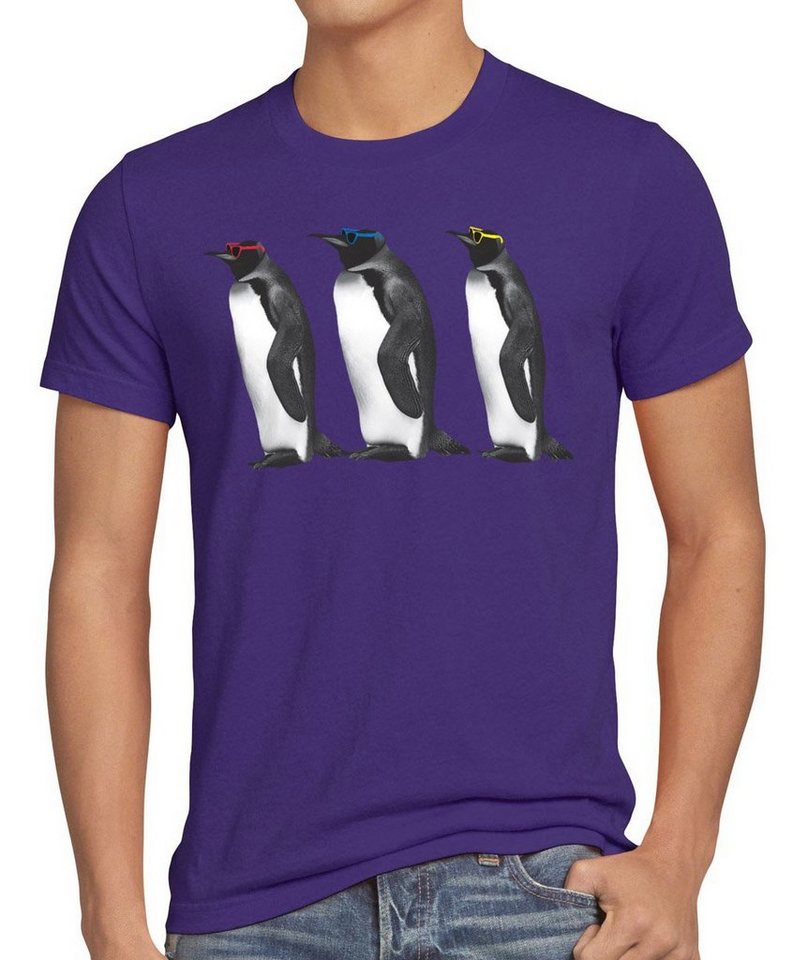 style3 Print-Shirt Herren T-Shirt Penguins Leonard big bang sheldon cooper pinguin the theory polar von style3