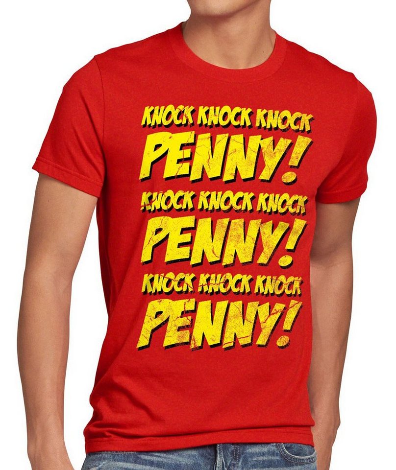 style3 Print-Shirt Herren T-Shirt Penny knock big bang sheldon College theory cooper leonard comic von style3