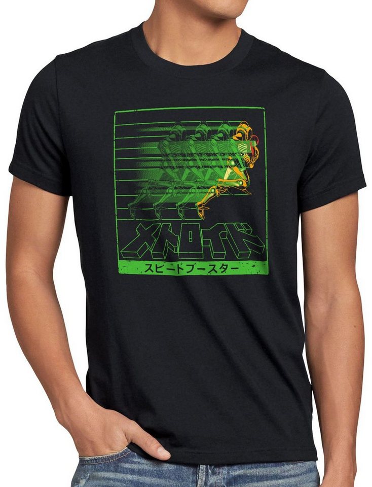 style3 Print-Shirt Herren T-Shirt Rapid Hunter metroid nerd gamer 3ds snes geek von style3