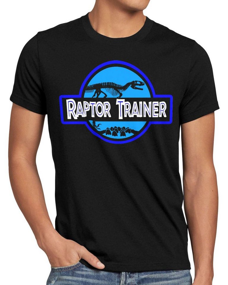 style3 Print-Shirt Herren T-Shirt Raptor Trainer dinosaurier park von style3