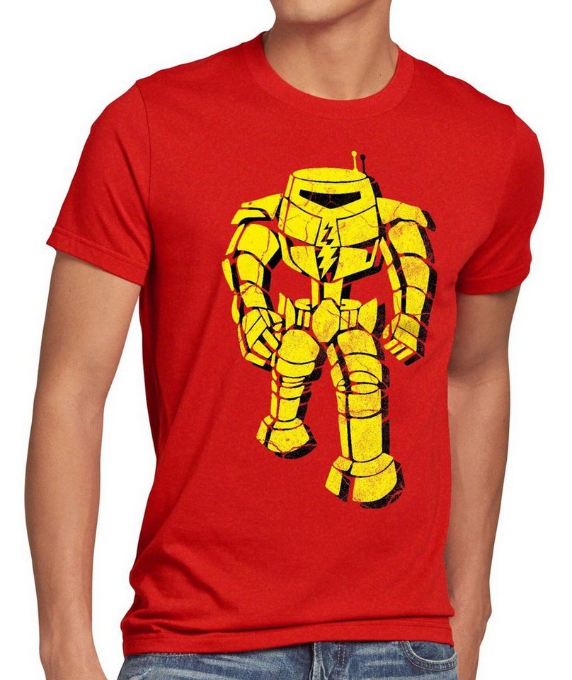 style3 Print-Shirt Herren T-Shirt Robot Sheldon Bang Serie Fan Big the Roboter comic cooper Theory von style3