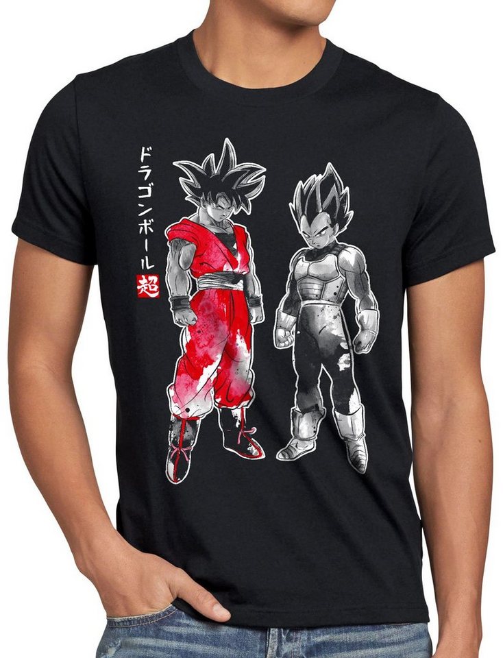 style3 Print-Shirt Herren T-Shirt Saiyajin Dragon Power ball anime japan von style3