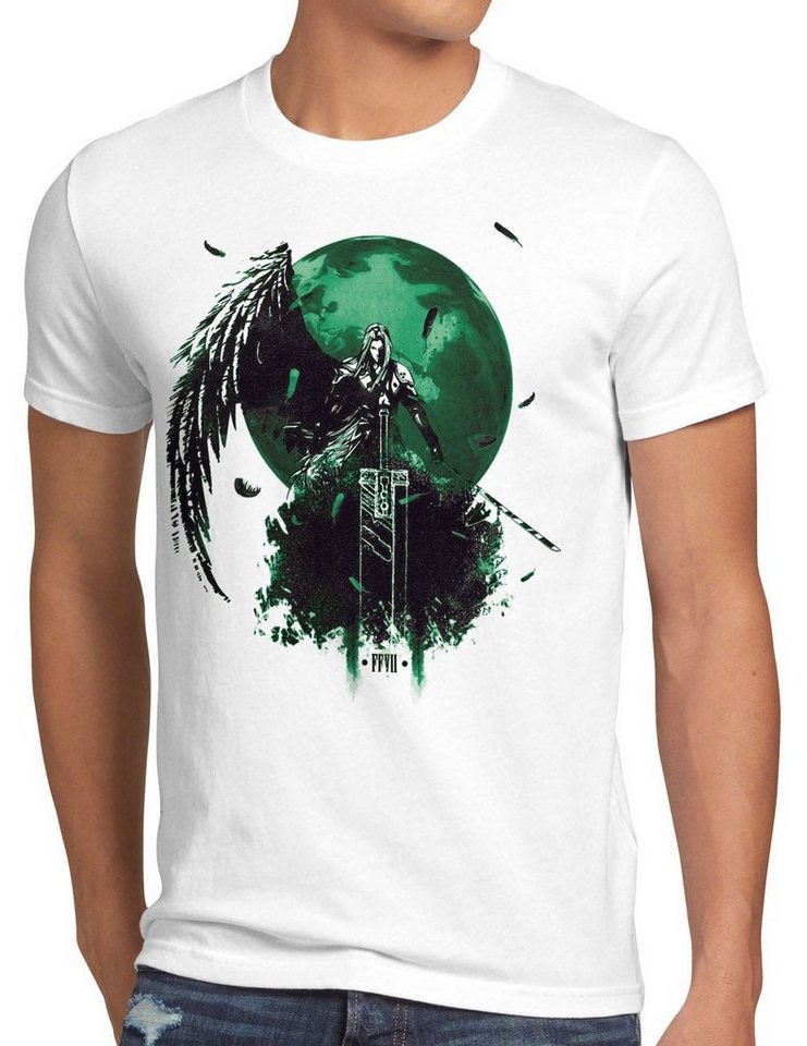 style3 Print-Shirt Herren T-Shirt Sephiroth VII fantasy final 7 avalanche ps4 ps5 pro rpg ios japan von style3