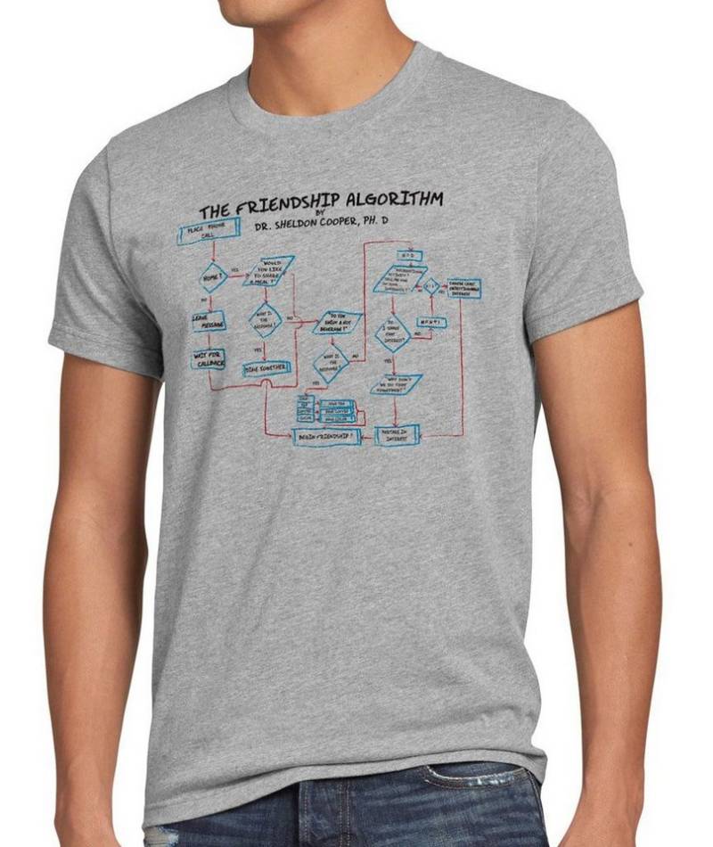 style3 T-Shirt Sheldon Friendship Algorithm Freundschaft the big bang theory von style3