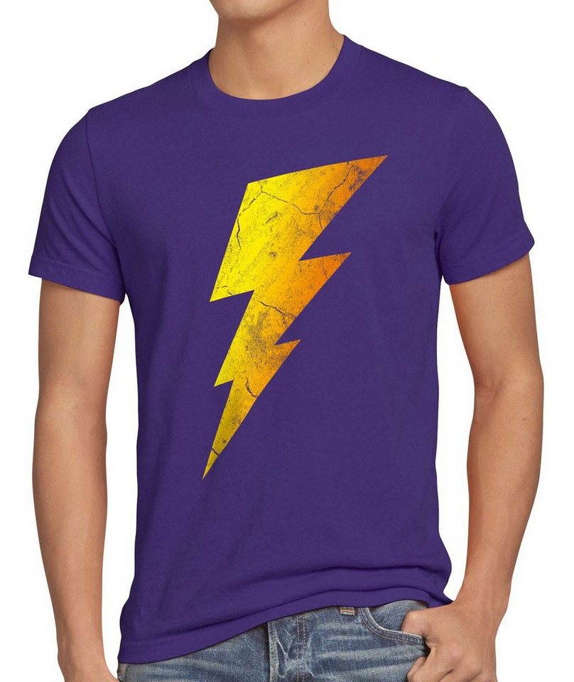 style3 Print-Shirt Herren T-Shirt Sheldon Lightning Bolt Blitz flash bang Comic cooper big theory von style3