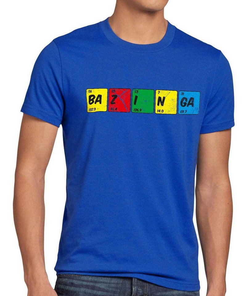 style3 Print-Shirt Herren T-Shirt Sheldon Periodensystem chemie theory cooper bazinga big bang tbbt von style3