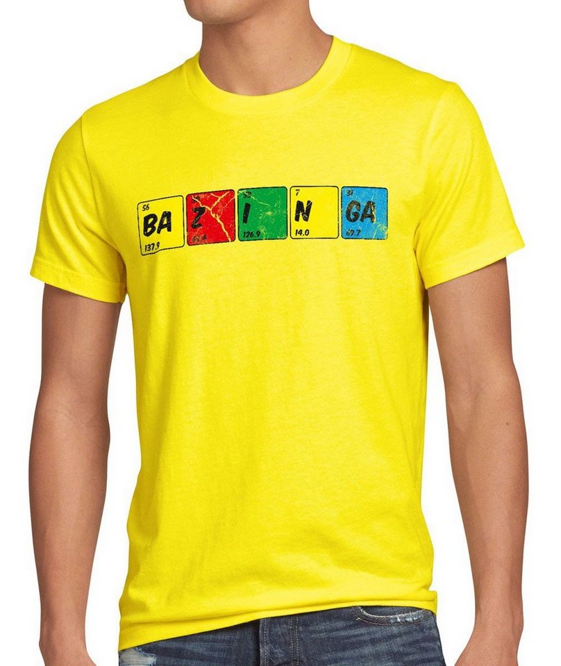 style3 Print-Shirt Herren T-Shirt Sheldon Periodensystem chemie theory cooper bazinga big bang tbbt von style3