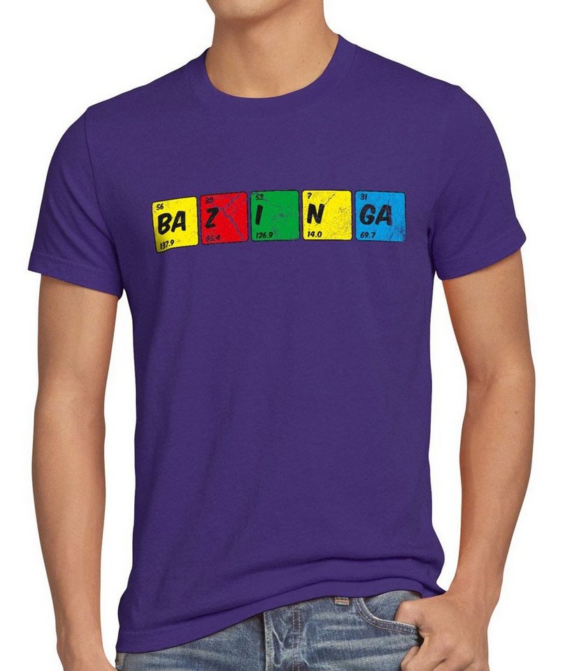 style3 Print-Shirt Herren T-Shirt Sheldon Periodensystem chemie theory cooper bazinga big bang tbbt von style3