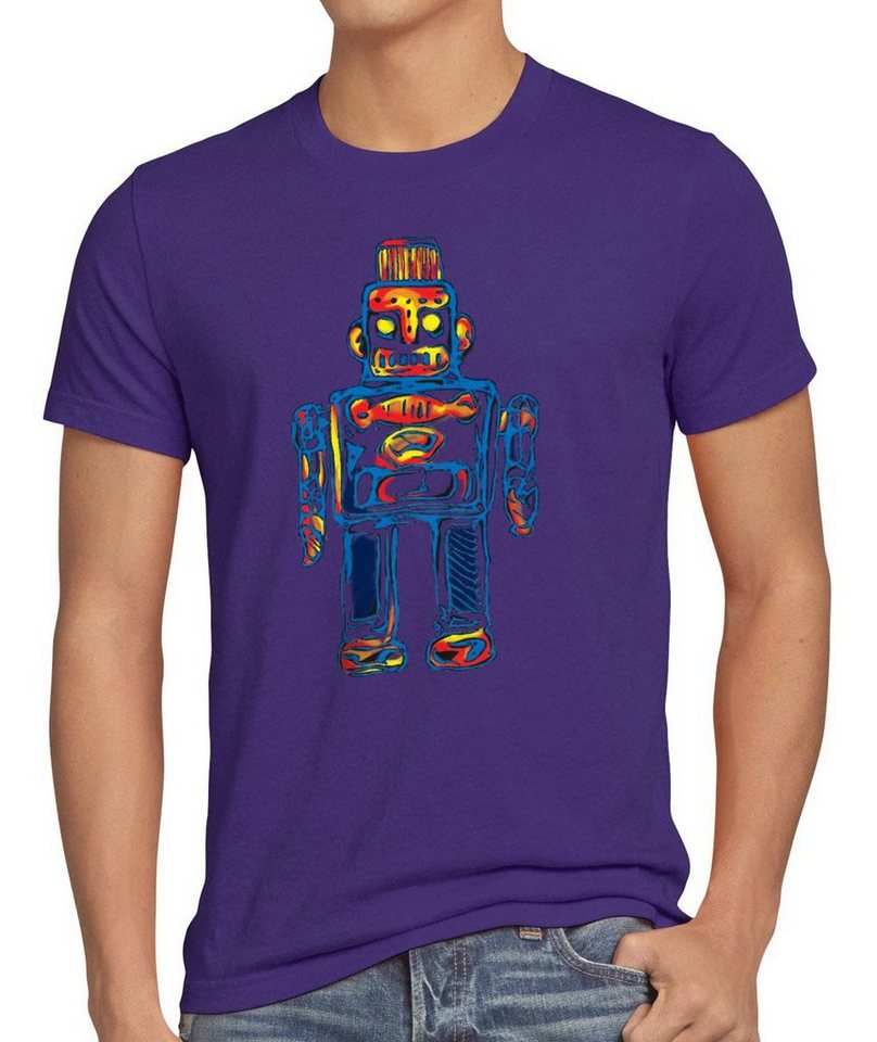 style3 Print-Shirt Herren T-Shirt Sheldon Toy Robot big bang cooper tbbt Roboter spielzeug Leonard von style3