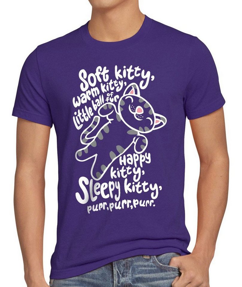 style3 Print-Shirt Herren T-Shirt Soft Kitty sheldon sleepy happy cooper big theory penny katze bang cat von style3