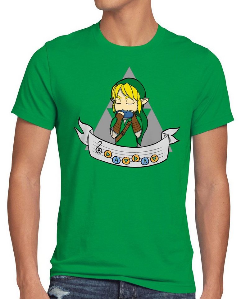 style3 Print-Shirt Herren T-Shirt Song of Time link hyrule ocarina von style3