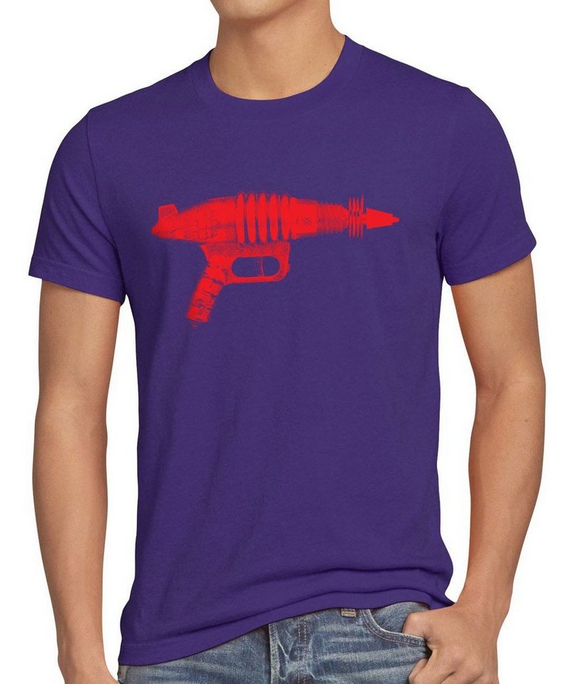 style3 Print-Shirt Herren T-Shirt Space Gun Big Bang Black Men Sheldon Alien Cooper SciFi Theory von style3