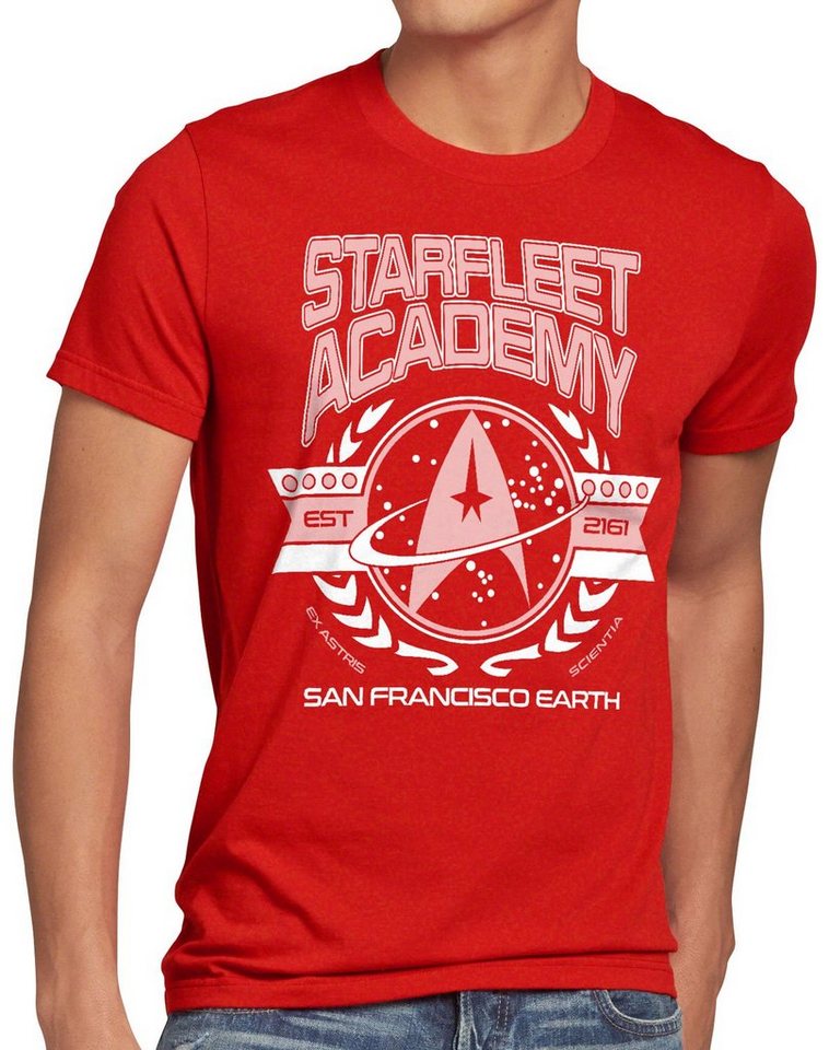 style3 Print-Shirt Herren T-Shirt Starfleet Academy Trekkie sternenflotte von style3
