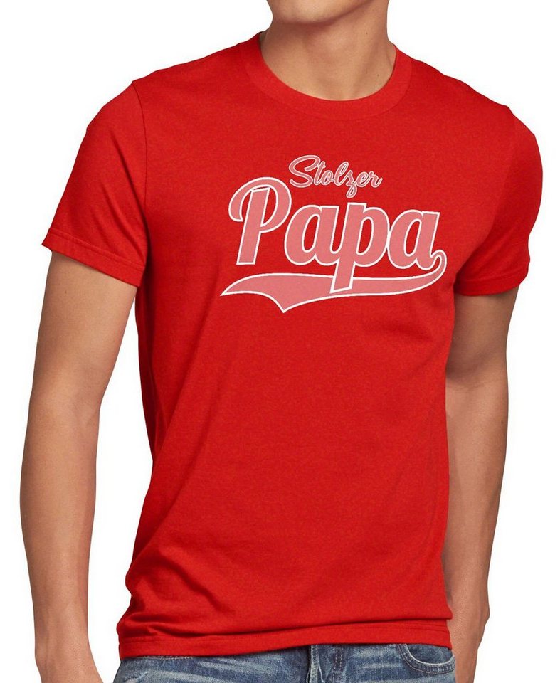 style3 Print-Shirt Herren T-Shirt Stolzer Papa Vater Dad Spruchshirt Funshirt Vatertag Fun beste von style3