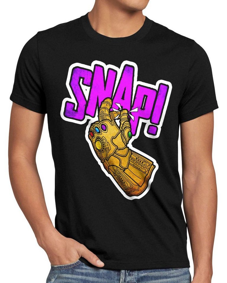 style3 Print-Shirt Herren T-Shirt Thanos Snap infinity superheld kino von style3