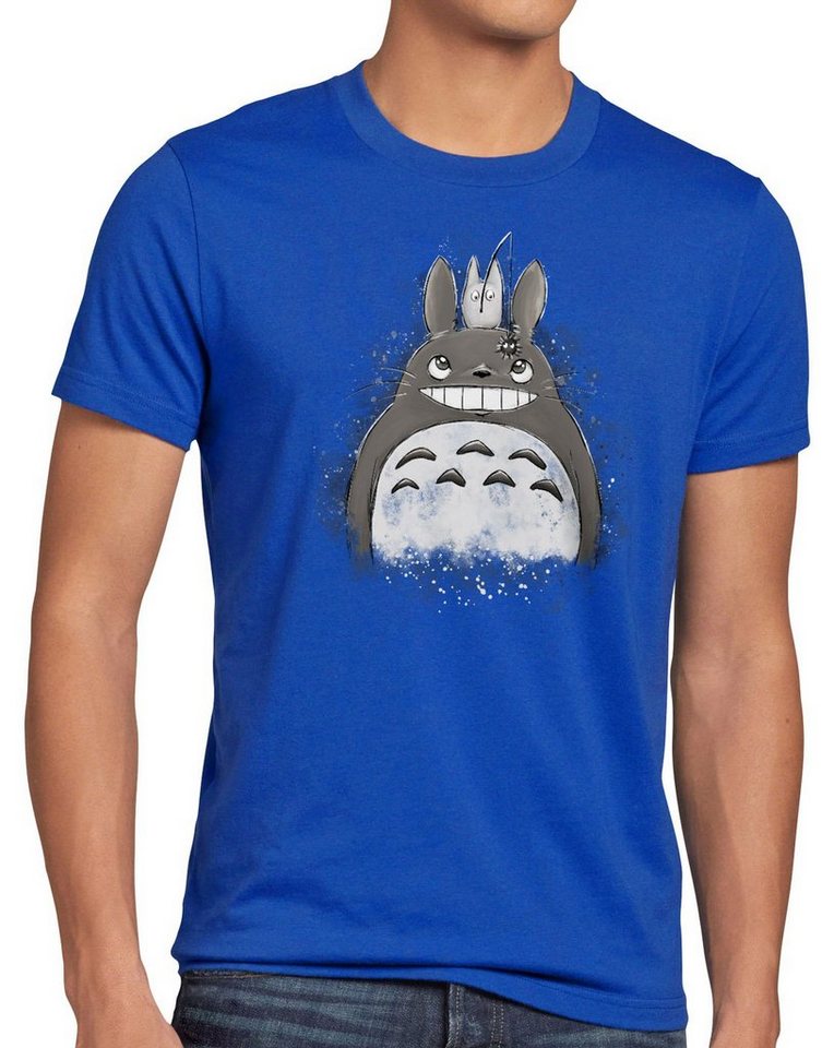 style3 Print-Shirt Herren T-Shirt Totoro Duo neko mein nachbar anime tonari no von style3