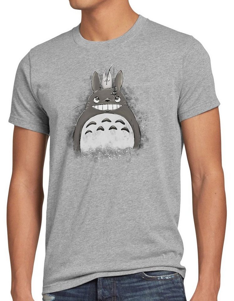 style3 Print-Shirt Herren T-Shirt Totoro Duo neko mein nachbar anime tonari no von style3