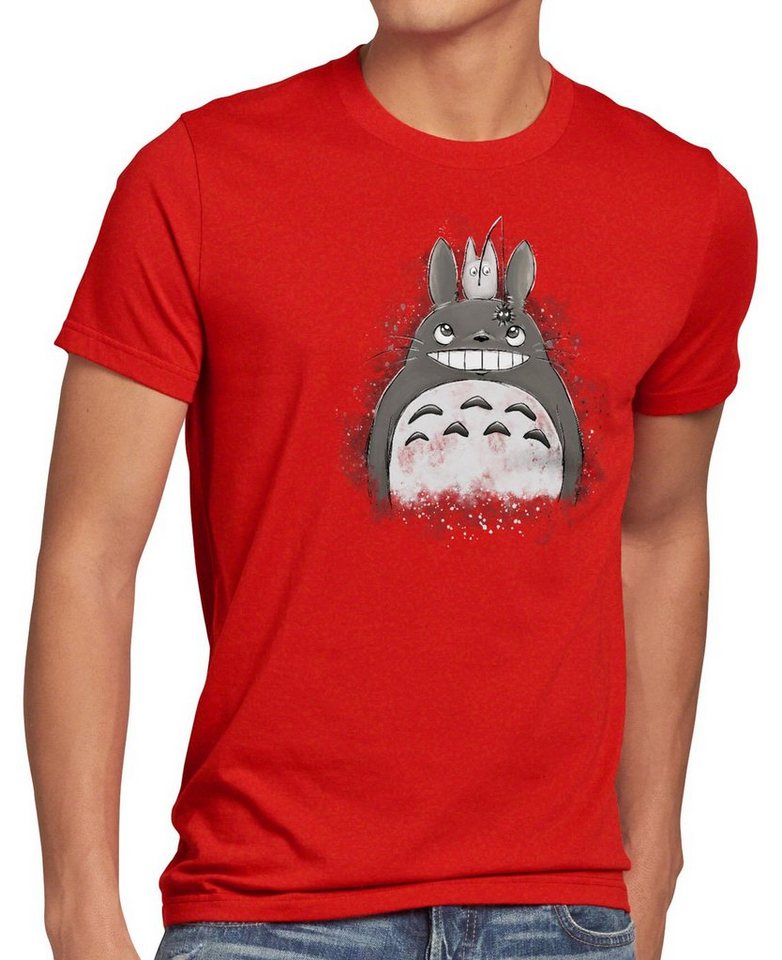 style3 Print-Shirt Herren T-Shirt Totoro Duo neko mein nachbar anime tonari no von style3