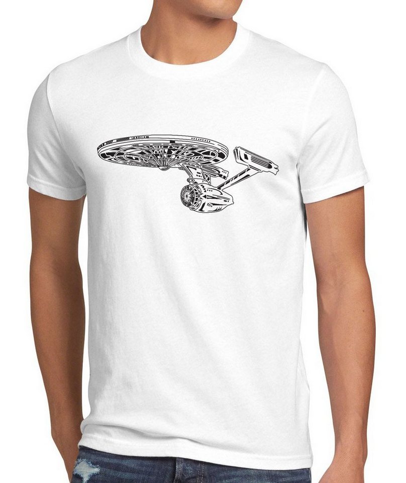 style3 Print-Shirt Herren T-Shirt Trekkie Sci-Fi spock raumschiff trek enterprise wars voyager star von style3