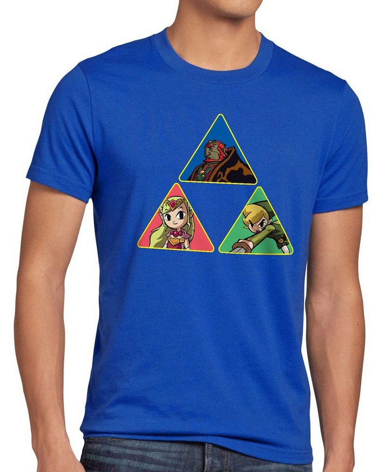 style3 Print-Shirt Herren T-Shirt Triforce Link Gamer Hyrule boy zelda game wild breath legend of von style3