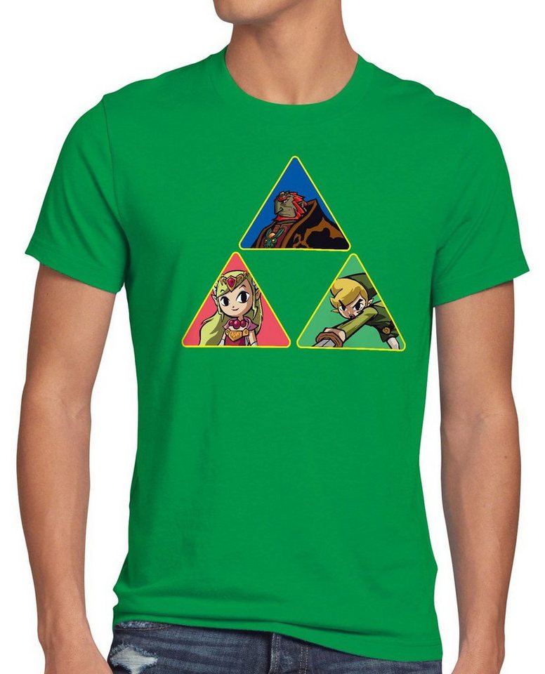 style3 Print-Shirt Herren T-Shirt Triforce Link Gamer Hyrule boy zelda game wild breath legend of von style3