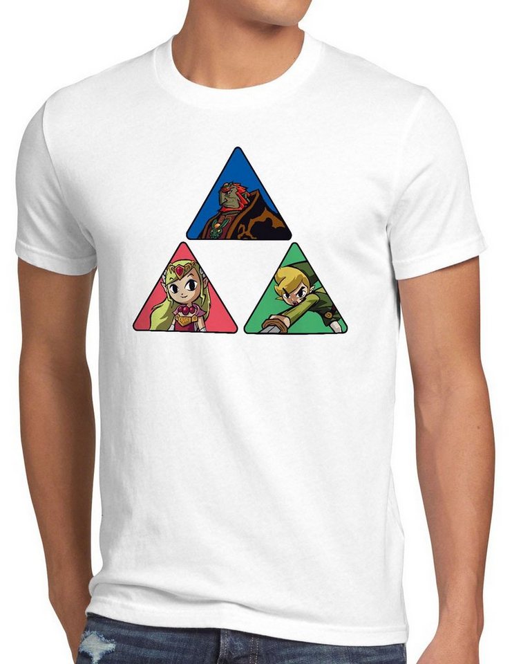 style3 Print-Shirt Herren T-Shirt Triforce Link Gamer Hyrule boy zelda game wild breath legend of von style3