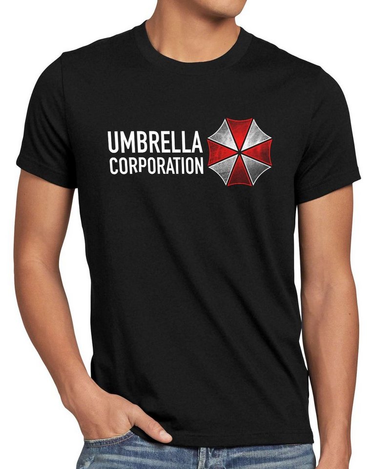 style3 Print-Shirt Herren T-Shirt Umbrella Corp. virus epidemie zombie von style3