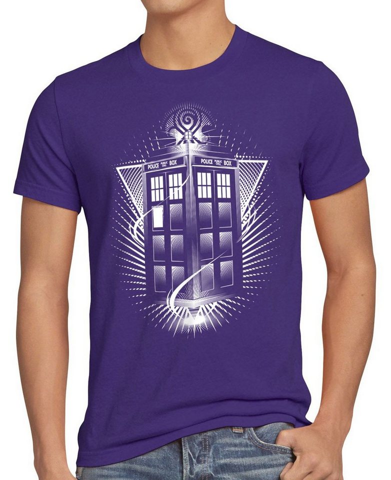 style3 Print-Shirt Herren T-Shirt Who Zeitreise doktor dalek dr police box space doctor tv tardis von style3