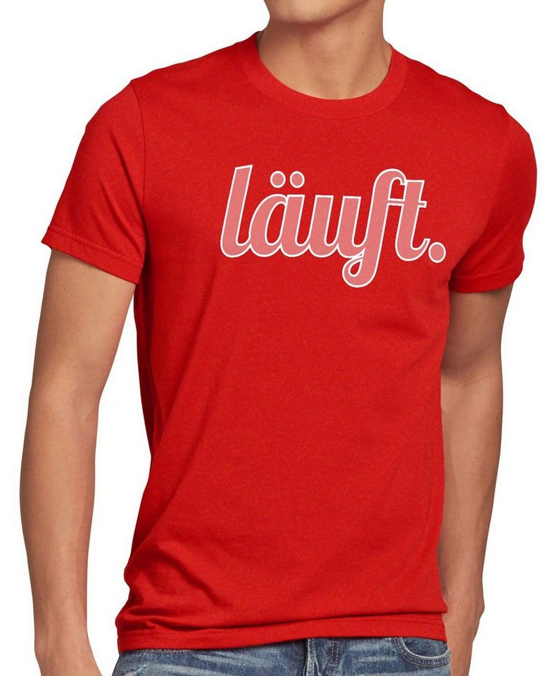 style3 Print-Shirt Herren T-Shirt läuft Funshirt Spruchshirt Shirt Fun bei dir meme kult mir top von style3