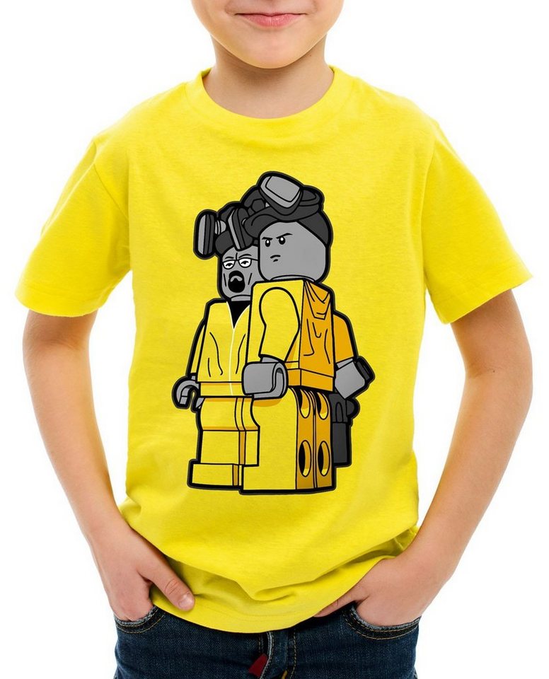 style3 Print-Shirt Kinder T-Shirt Brick Bad white meth walter crystal breaking tv serie von style3