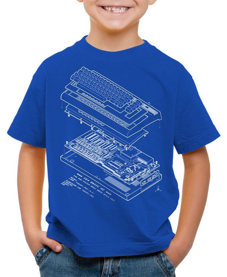 style3 Print-Shirt Kinder T-Shirt C64 BASIC V2 heimcomputer classic gamer von style3