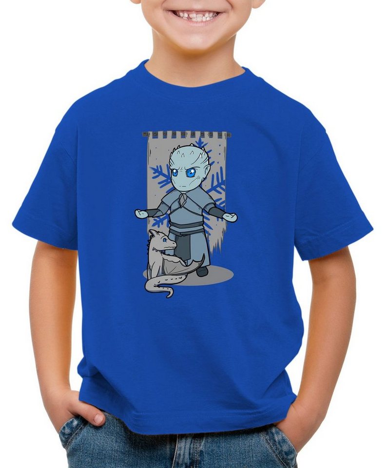 style3 Print-Shirt Kinder T-Shirt Chibi Nachtkönig weiße wanderer von style3