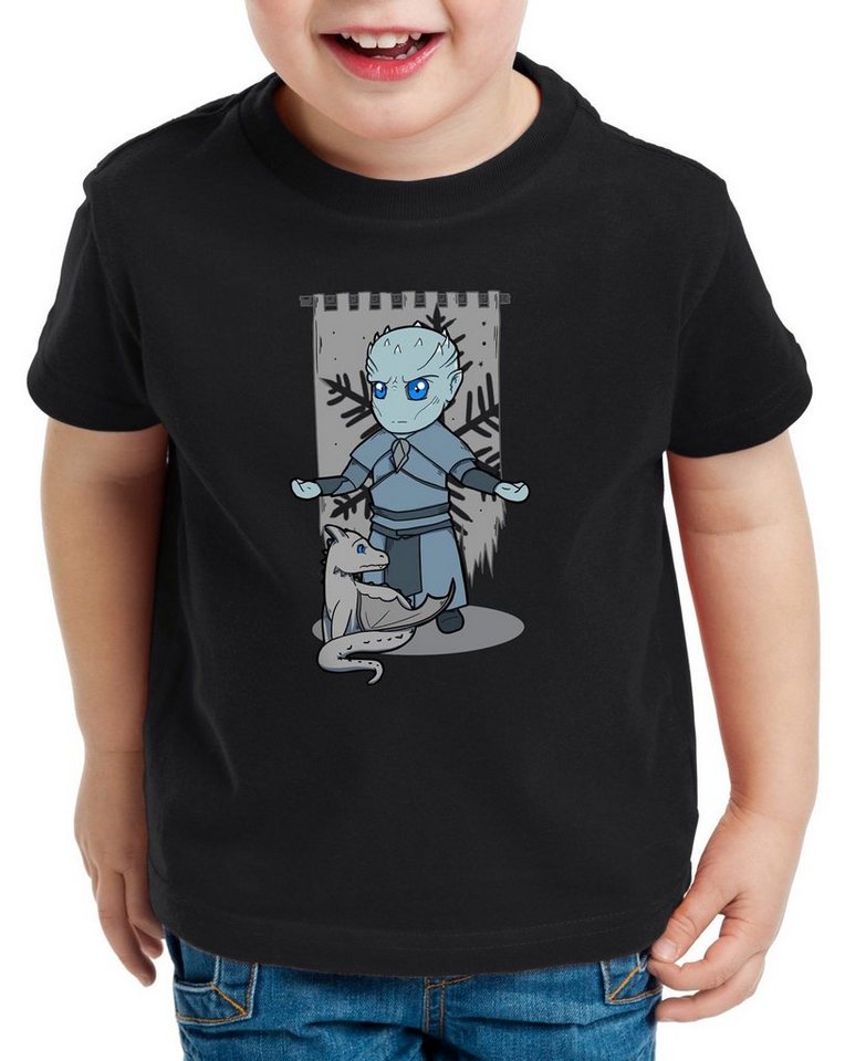 style3 Print-Shirt Kinder T-Shirt Chibi Nachtkönig weiße wanderer von style3