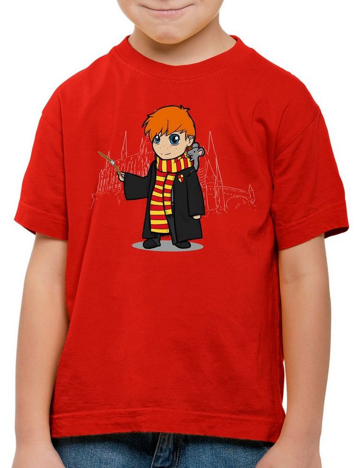 style3 Print-Shirt Kinder T-Shirt Chibi Ron anime manga zauberei von style3