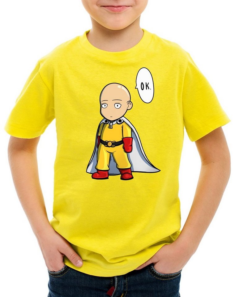 style3 Print-Shirt Kinder T-Shirt Chibi Saitama one punch anime manga von style3