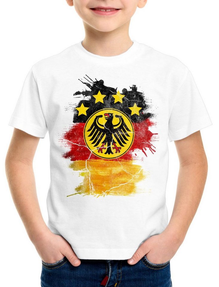 style3 Print-Shirt Deutschland EM 2024 Wappen Kinder T-Shirt Fußball Europameisterschaft von style3