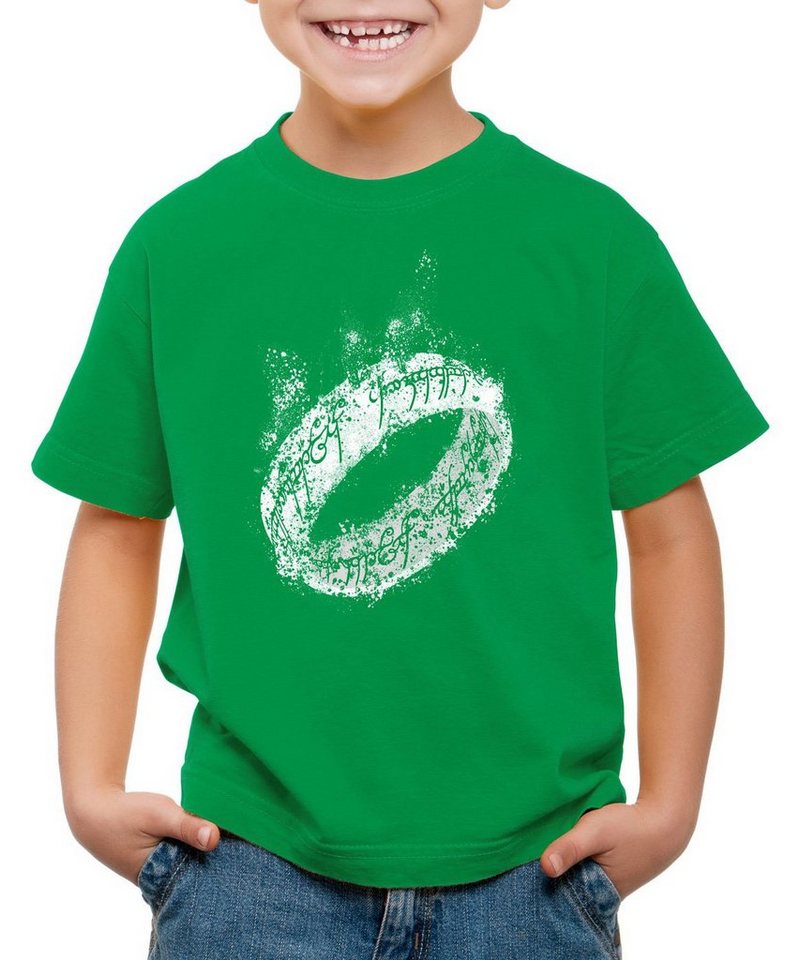 style3 Print-Shirt Kinder T-Shirt Eine Ring Der Lord Neuseeland ringe Triologie Herr Auenland frodo von style3