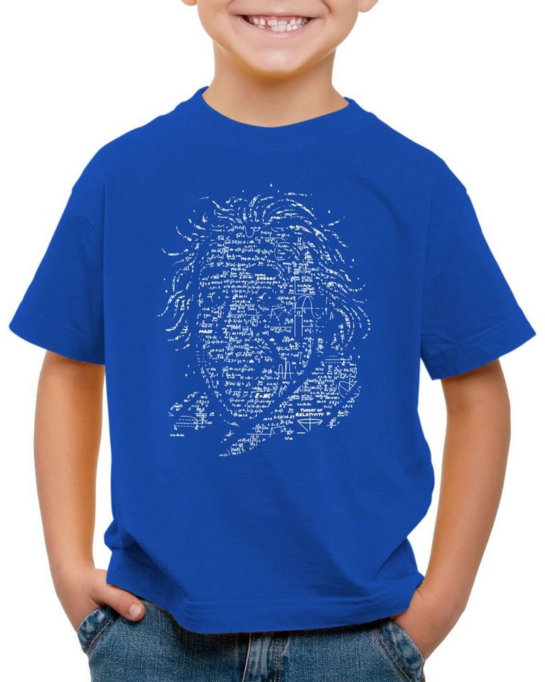 style3 Print-Shirt Kinder T-Shirt Einstein Logik urknall mathematik albert von style3