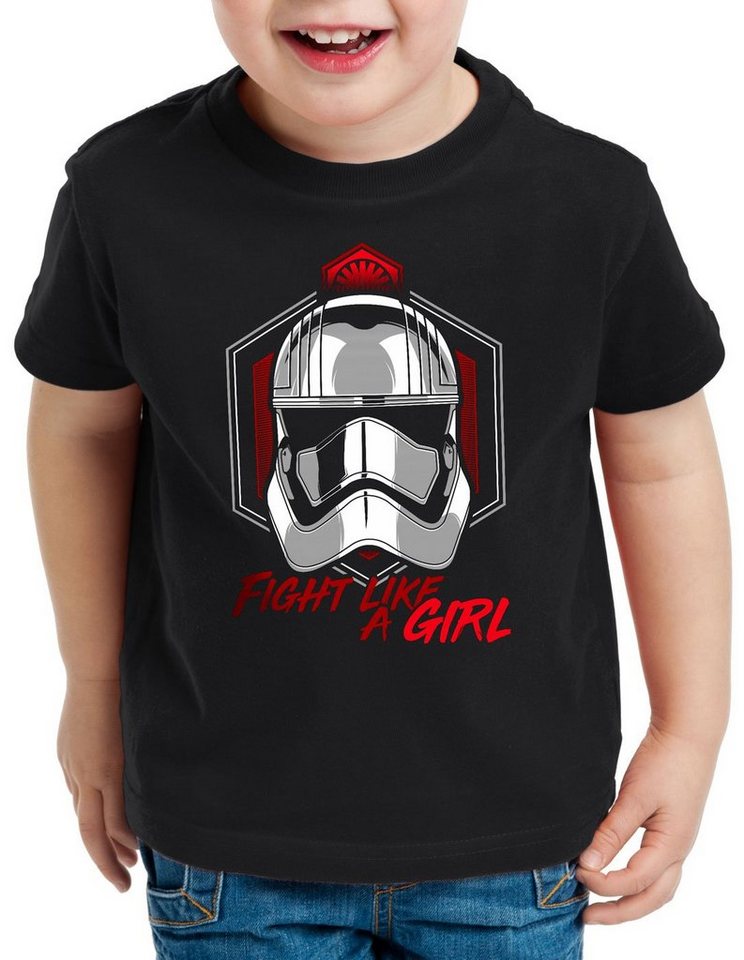 style3 Print-Shirt Kinder T-Shirt Fight like a girl T-Shirt für imperium sturmtruppen von style3