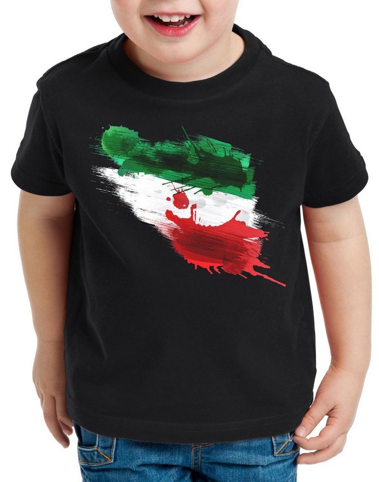 style3 Print-Shirt Kinder T-Shirt Flagge Iran Fußball Sport Teheran WM EM Fahne von style3