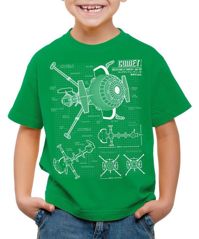 style3 Print-Shirt Kinder T-Shirt Future Comet captain von style3