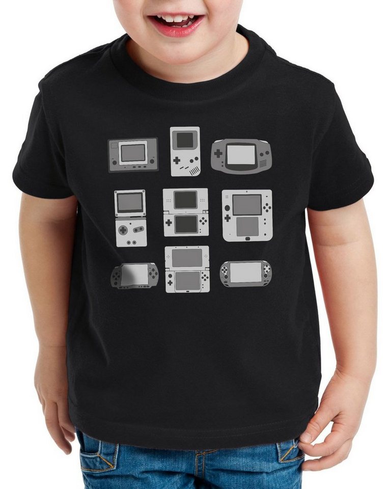 style3 Print-Shirt Kinder T-Shirt Handheld Konsole controller videospiel spielekonsole von style3