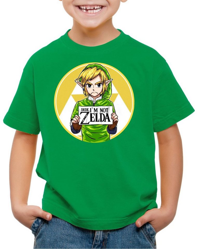 style3 Print-Shirt Kinder T-Shirt I am not Zelda T-Shirt für link prinzessin switch von style3