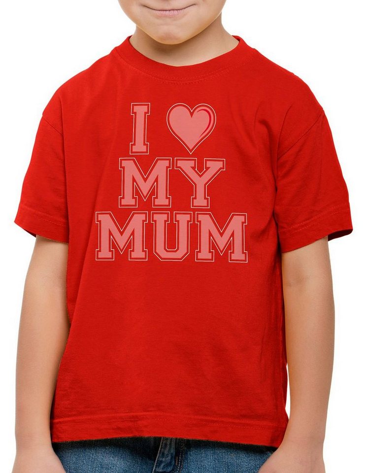 style3 Print-Shirt Kinder T-Shirt I love my Mum mama oma mutter muttertag geburtstag liebe new york von style3
