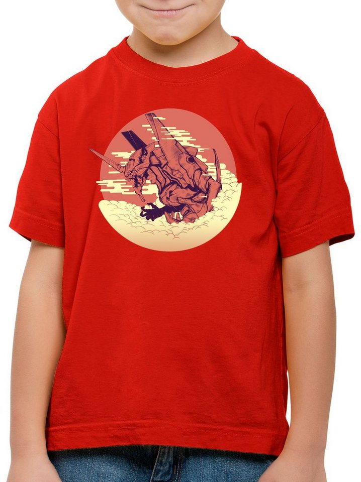 style3 Print-Shirt Kinder T-Shirt Mecha Morgen neo tokyo3 evangelion von style3