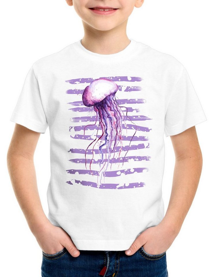 style3 Print-Shirt Kinder T-Shirt Medusa qualle jellfish meduse von style3